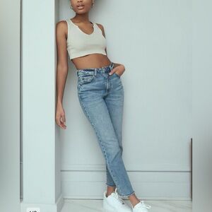 Garage Light Blue Denim Mom Jeans